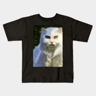 Persian Cat - Black Kids T-Shirt